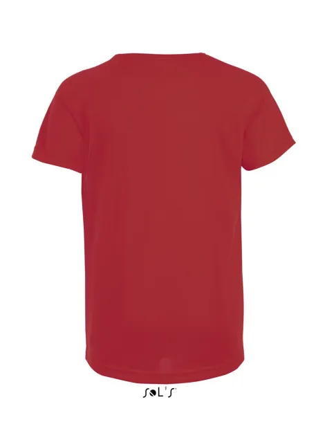 SOL'S SPORTY KIDS - RAGLAN-SLEEVED T-SHIRT - SOL'S Red