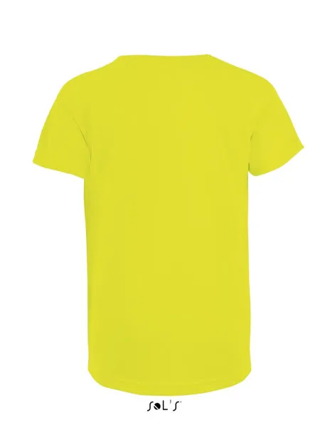 SOL'S SPORTY Dječja majica kratkih rukava, 140 g/m2 - SOL'S Neon žuta