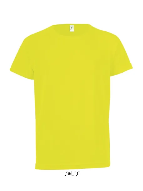SOL'S SPORTY Dječja majica kratkih rukava, 140 g/m2 - SOL'S Neon žuta