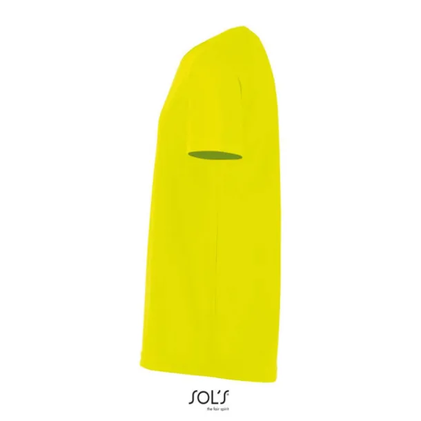 SOL'S SPORTY Dječja majica kratkih rukava, 140 g/m2 - SOL'S Neon žuta