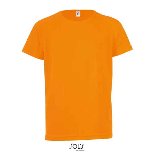 SOL'S SPORTY Dječja majica kratkih rukava, 140 g/m2 - SOL'S Neon Orange