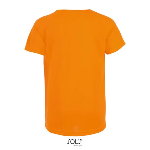 SOL'S SPORTY Dječja majica kratkih rukava, 140 g/m2 - SOL'S Neon Orange