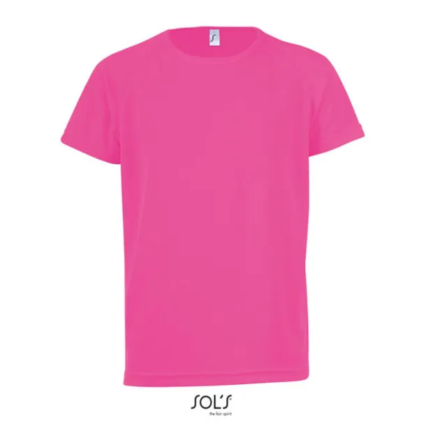 SOL'S SPORTY Dječja majica kratkih rukava, 140 g/m2 - SOL'S Neon Pink 2