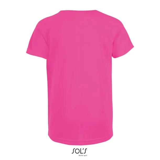 SOL'S SPORTY Dječja majica kratkih rukava, 140 g/m2 - SOL'S Neon Pink 2