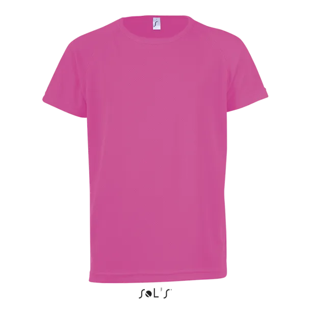 SOL'S SPORTY KIDS - RAGLAN-SLEEVED T-SHIRT - SOL'S Neon Pink 2