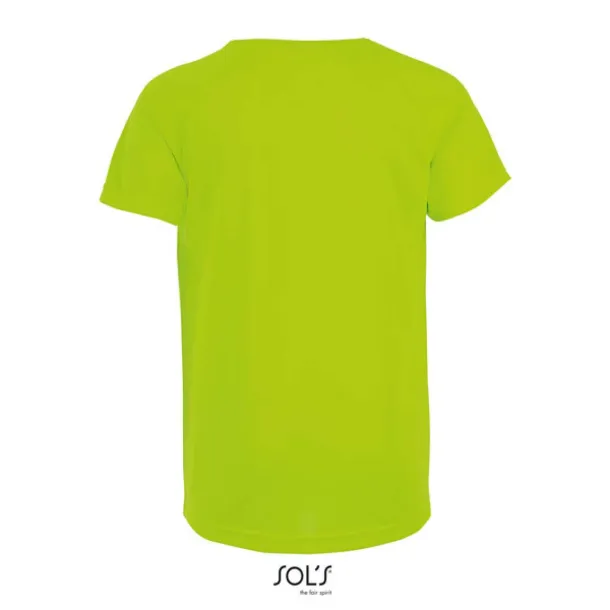 SOL'S SPORTY Dječja majica kratkih rukava, 140 g/m2 - SOL'S Neon Green