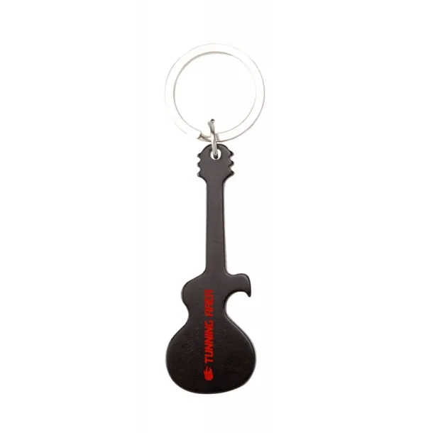  Keyring, bottle opener "electric guitar" Crna