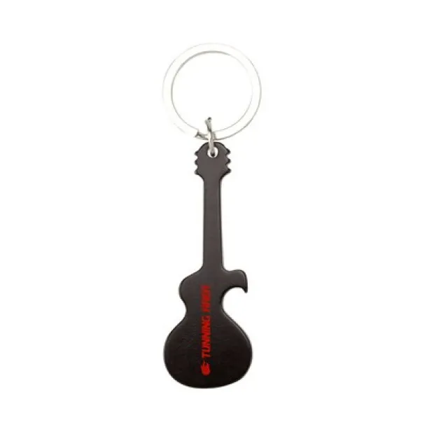  Keyring, bottle opener "electric guitar" Crna