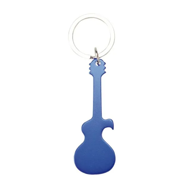  Keyring, bottle opener "electric guitar" navy blue