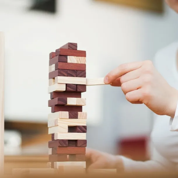 TOWER wooden game Brown