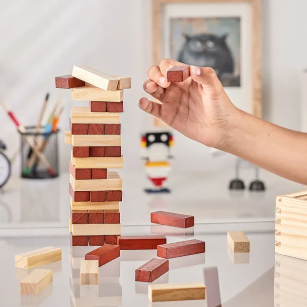 TOWER wooden game Brown