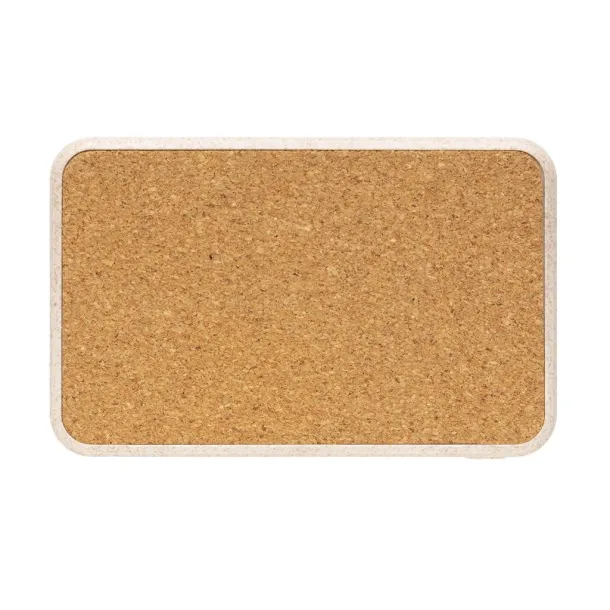  Cork and Wheat 5.000 mAh pocket powerbank - XD Collection Brown 