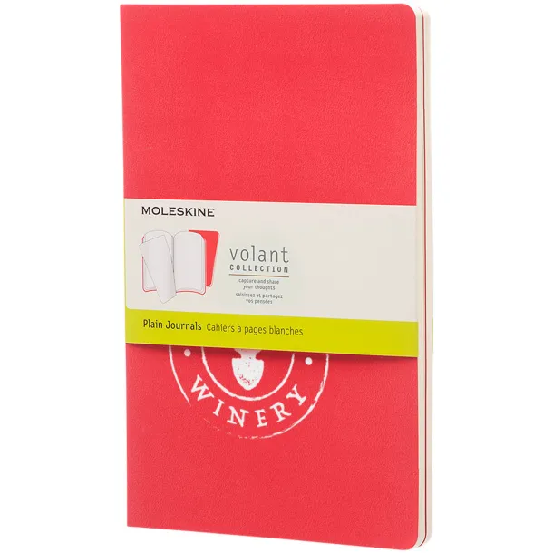 Moleskine Volant Journal L - plain - Moleskine Geranium red
