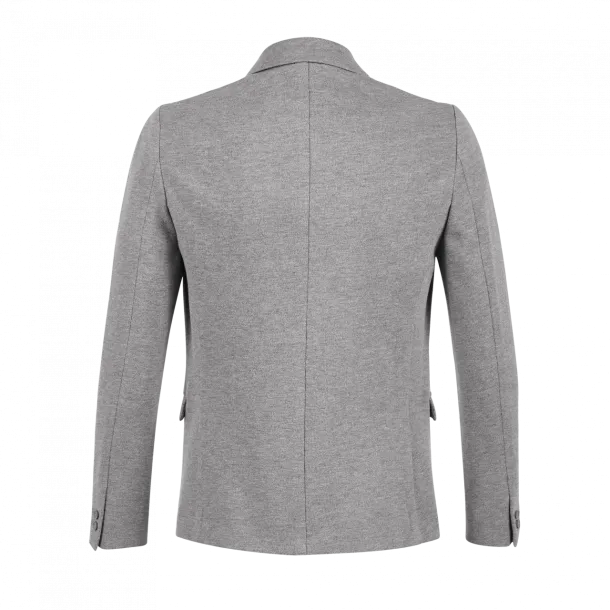 MARCEL WOMEN PIQUÉ BLAZER - Neoblu Gray Melanged