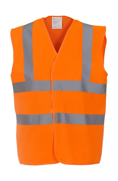  Fluo 2 Band + Brace Waistcoat - Yoko Fluo Orange