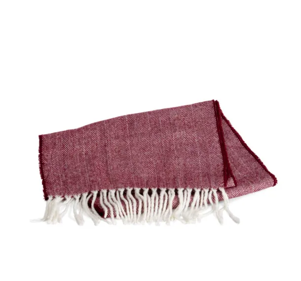  FRINGED SCARF - K-UP Wine Natural