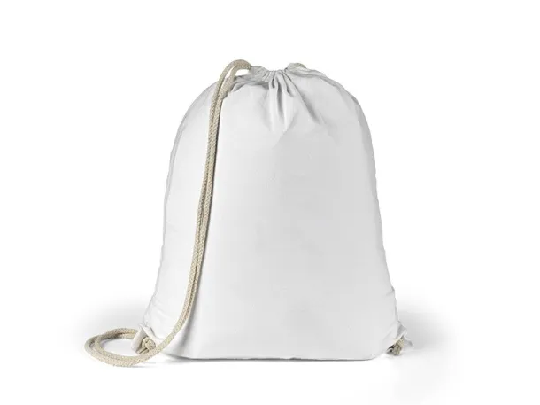 MELON COLOR 140 Cotton backpack, 140 g/m2 - BRUNO White