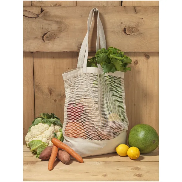 Maine mesh cotton tote bag, 170 g/m2 Natural