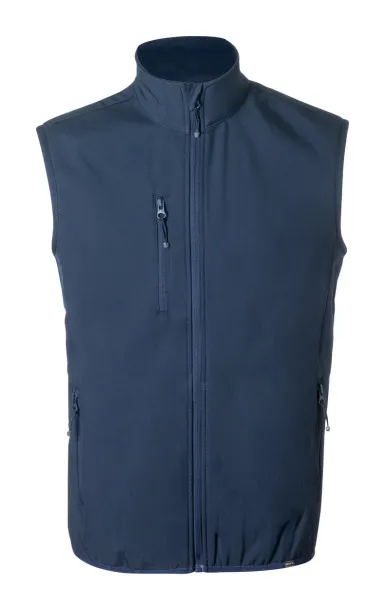 Shelles RPET softshell vest Dark blue