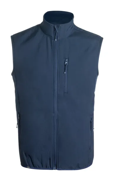 Shelles RPET softshell vest Dark blue