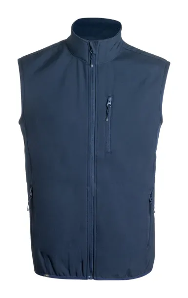 Shelles RPET softshell vest Dark blue