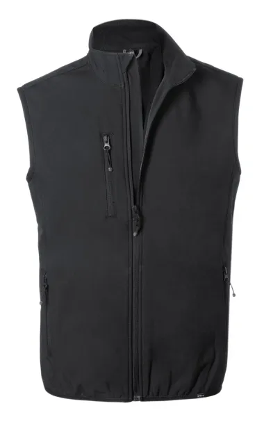 Shelles RPET softshell vest Black