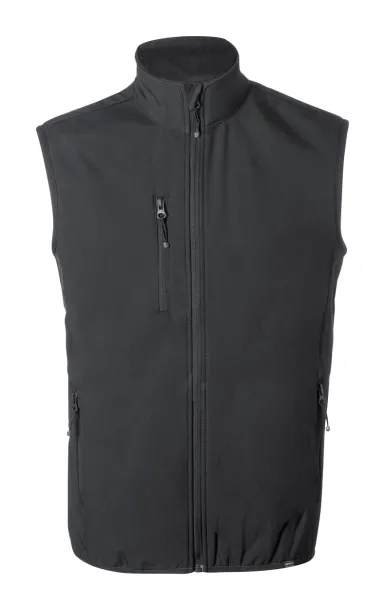 Shelles RPET softshell vest Black