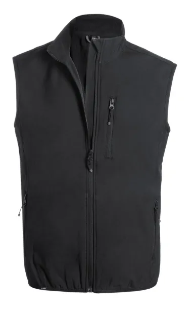 Shelles RPET softshell vest Black