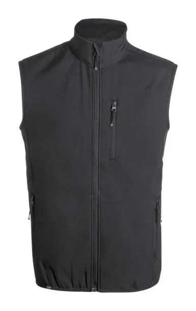 Shelles RPET softshell vest Black