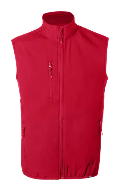 Shelles RPET softshell vest Red