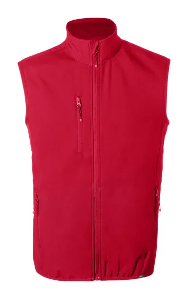 Shelles RPET softshell vest Red