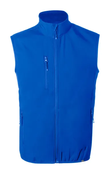 Shelles RPET softshell vest Blue