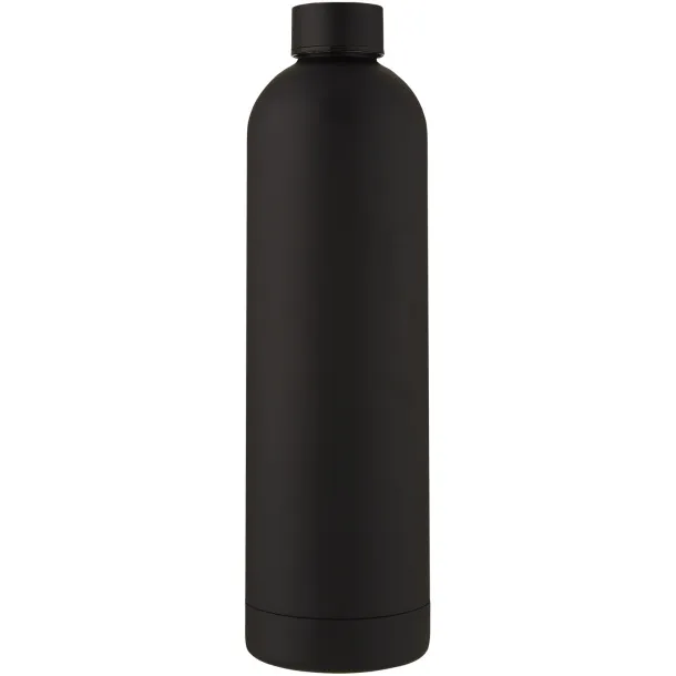 Spring 1 L copper vacuum insulated bottle Solid black