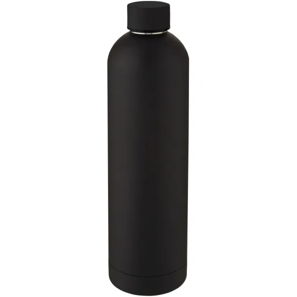 Spring 1 L copper vacuum insulated bottle Solid black