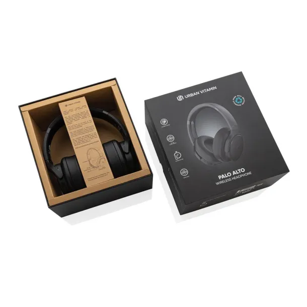  Urban Vitamin Palo Alto RCS rplastic headphone - Urban Vitamin Black 