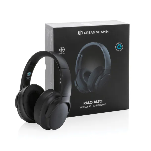  Urban Vitamin Palo Alto RCS rplastic headphone - Urban Vitamin Black 