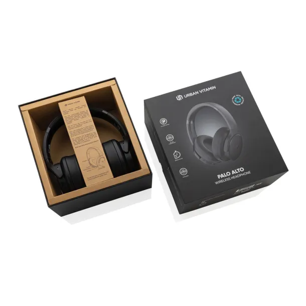  Urban Vitamin Palo Alto RCS rplastic headphone - Urban Vitamin Black 