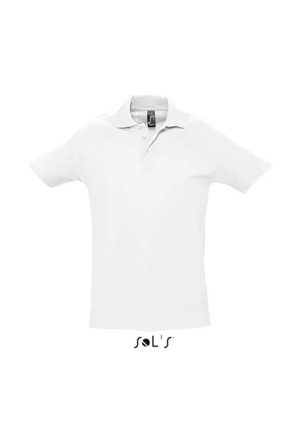  SOL'S SPRING II muška polo pique majica kratkih rukava, 210 g/m2 - SOL'S Bijela