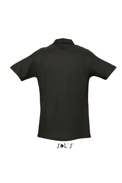  SOL'S SPRING II muška polo pique majica kratkih rukava, 210 g/m2 - SOL'S Crna