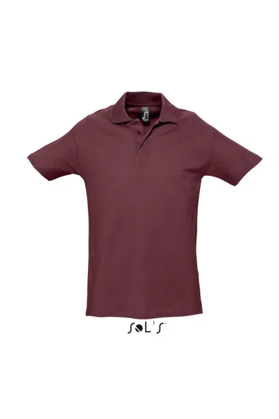  SOL'S SPRING II muška polo pique majica kratkih rukava, 210 g/m2 - SOL'S burgundac