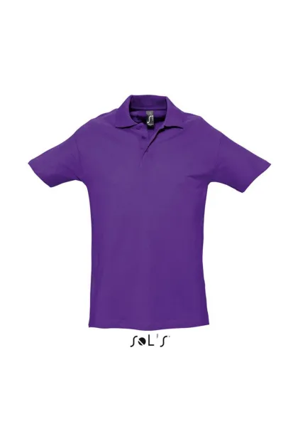  SOL'S SPRING II muška polo pique majica kratkih rukava, 210 g/m2 - SOL'S Tamno ljubičasta