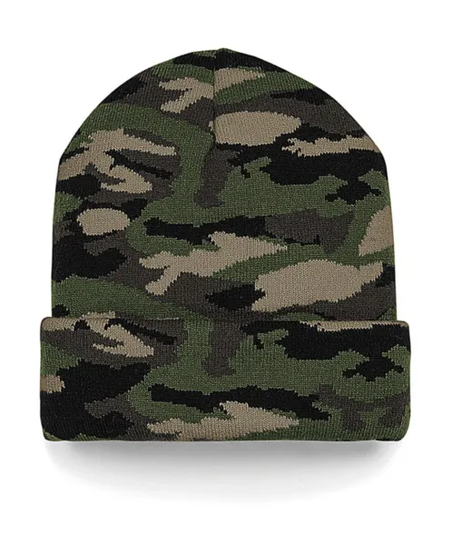  Camo Cuffed Beanie - Beechfield Jungle Camo