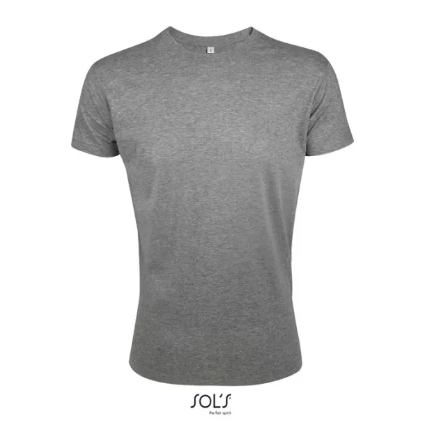 REGENT FIT MEN TSHIRT-150g Grey Melange