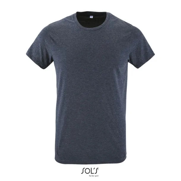 REGENT FIT MEN TSHIRT-150g Heather Denim