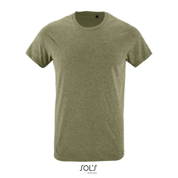 REGENT FIT MEN TSHIRT-150g Heather Khaki