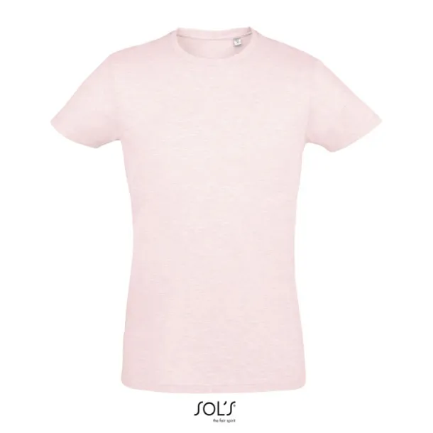 REGENT FIT MEN TSHIRT-150g heather pink