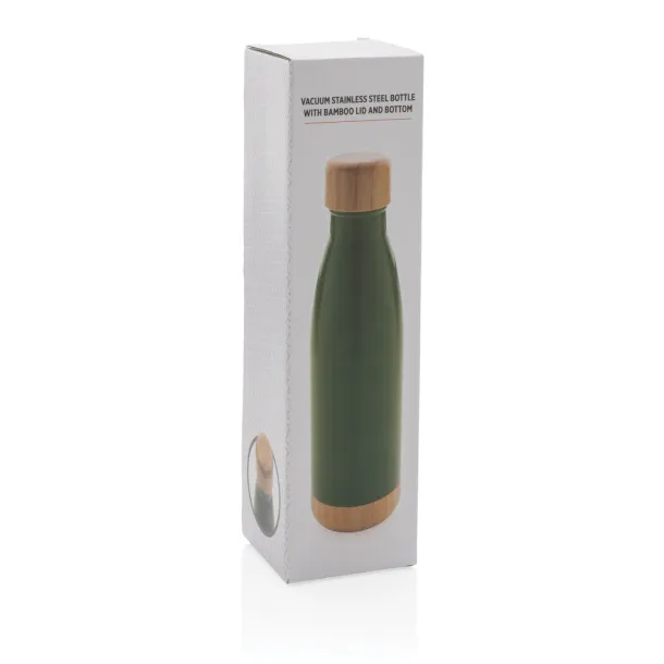  Vakuum boca od nehrđajućeg čelika s poklopcem i dnom od bambusa, 700 ml - XD Collection 45533C