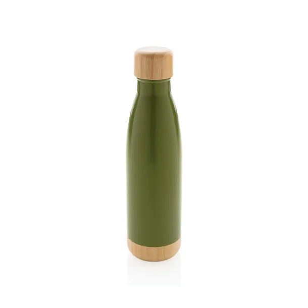  Vacuum stainless steel bottle with bamboo lid and bottom - XD Collection 45533C 