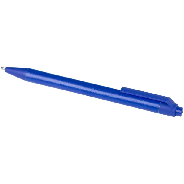 Chartik monochromatic recycled paper ballpoint pen with matte finish Blue