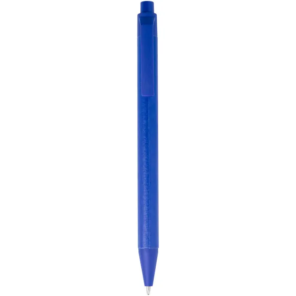 Chartik monochromatic recycled paper ballpoint pen with matte finish Blue